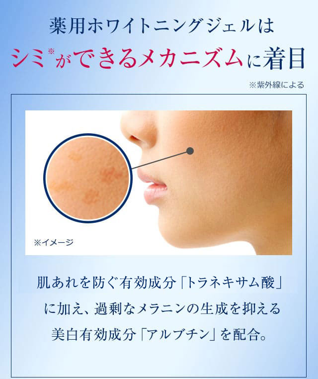 薬用ホワイトニングジェルはシミができるメカニズムに着目